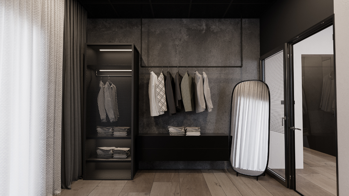 Warderobe interior design by Kreatif Design.